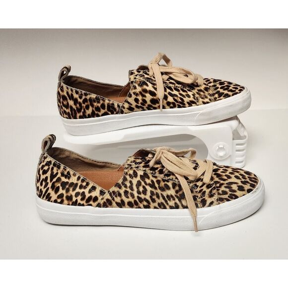 Lucky Brand Dansbey Cheetah Print Casual Sneakers Shoes Color Brown Size US 7.5M - Picture 4 of 15